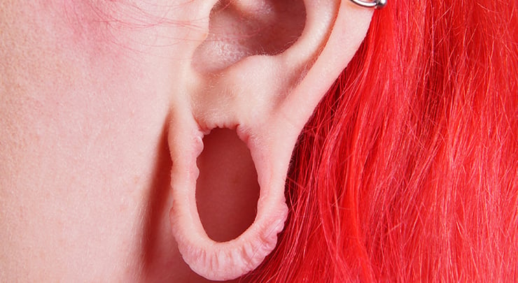 giant earlobes