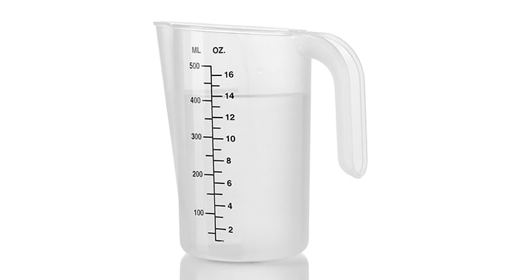 How many CCs are in a bra cup size?